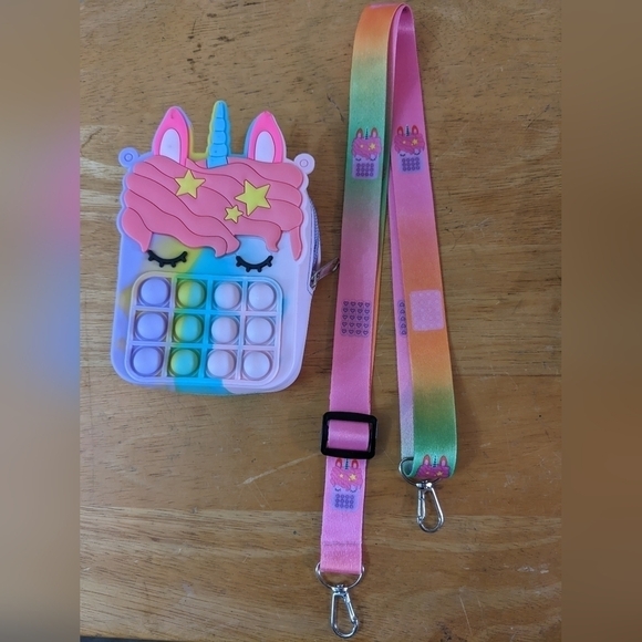 New Pop Purse, Unicorn Pop Purse For Girl, Shoulder bag, T2MIS - Picture 5 of 8